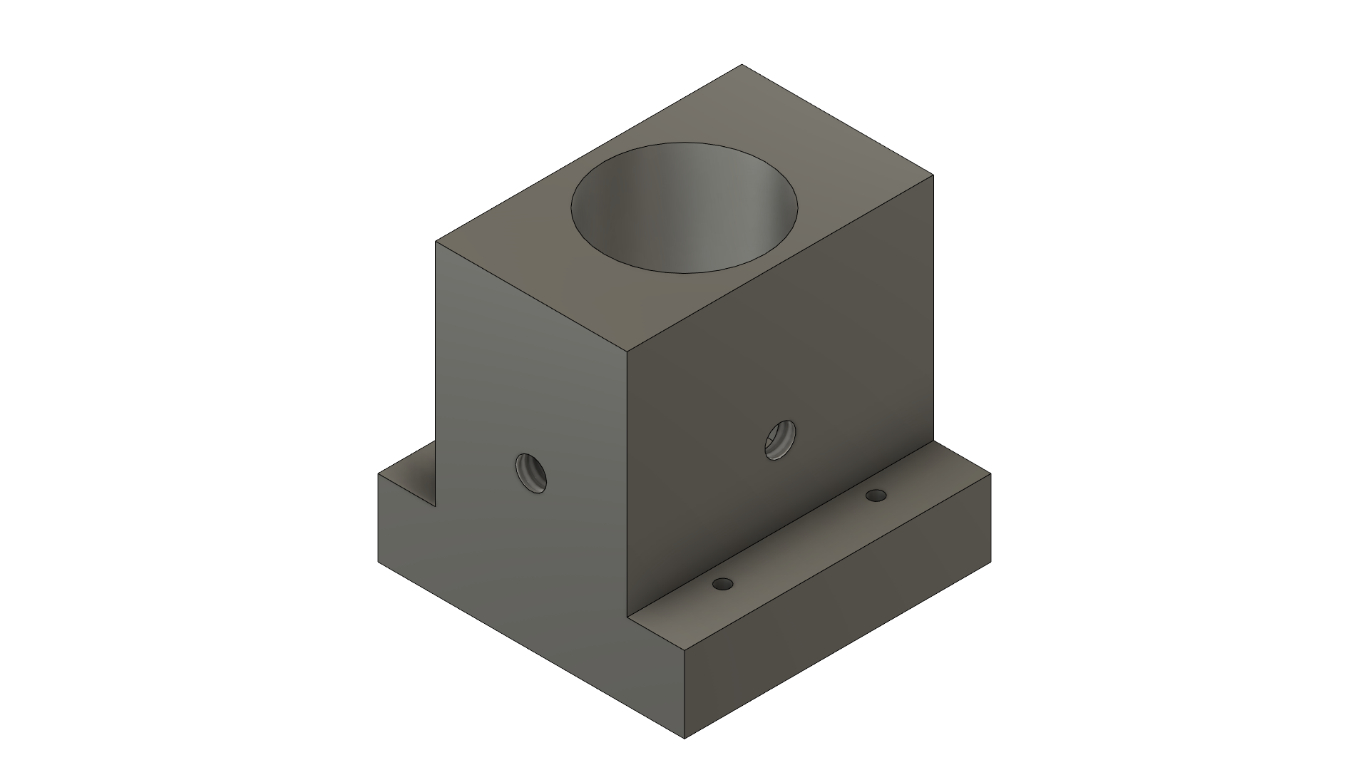 Motor pillow block — isometric view
